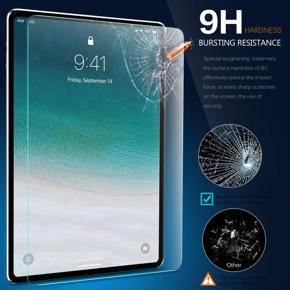 {3-Pack}Tempered Glass Screen Protector For iPad Pro 12.9" 2nd 3rd 4th 5th 6th