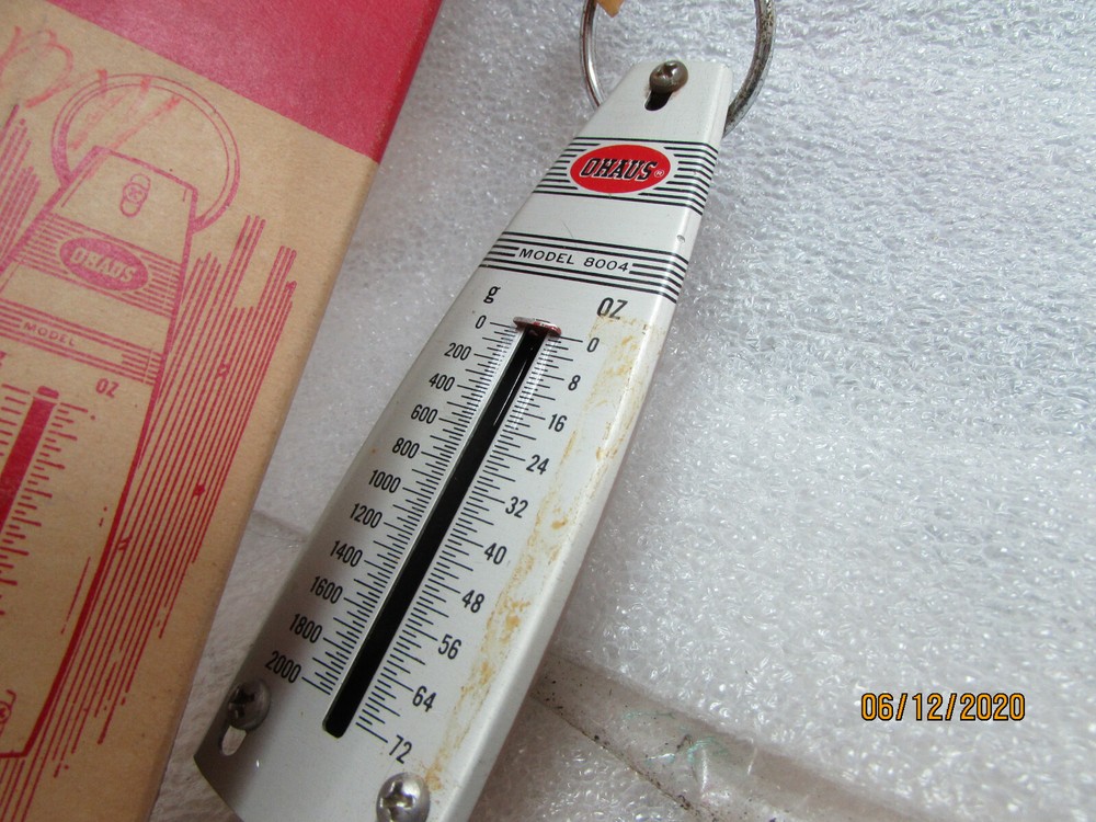 Vintage Ohaus 2000Gram Spring Scale ( GG3A)