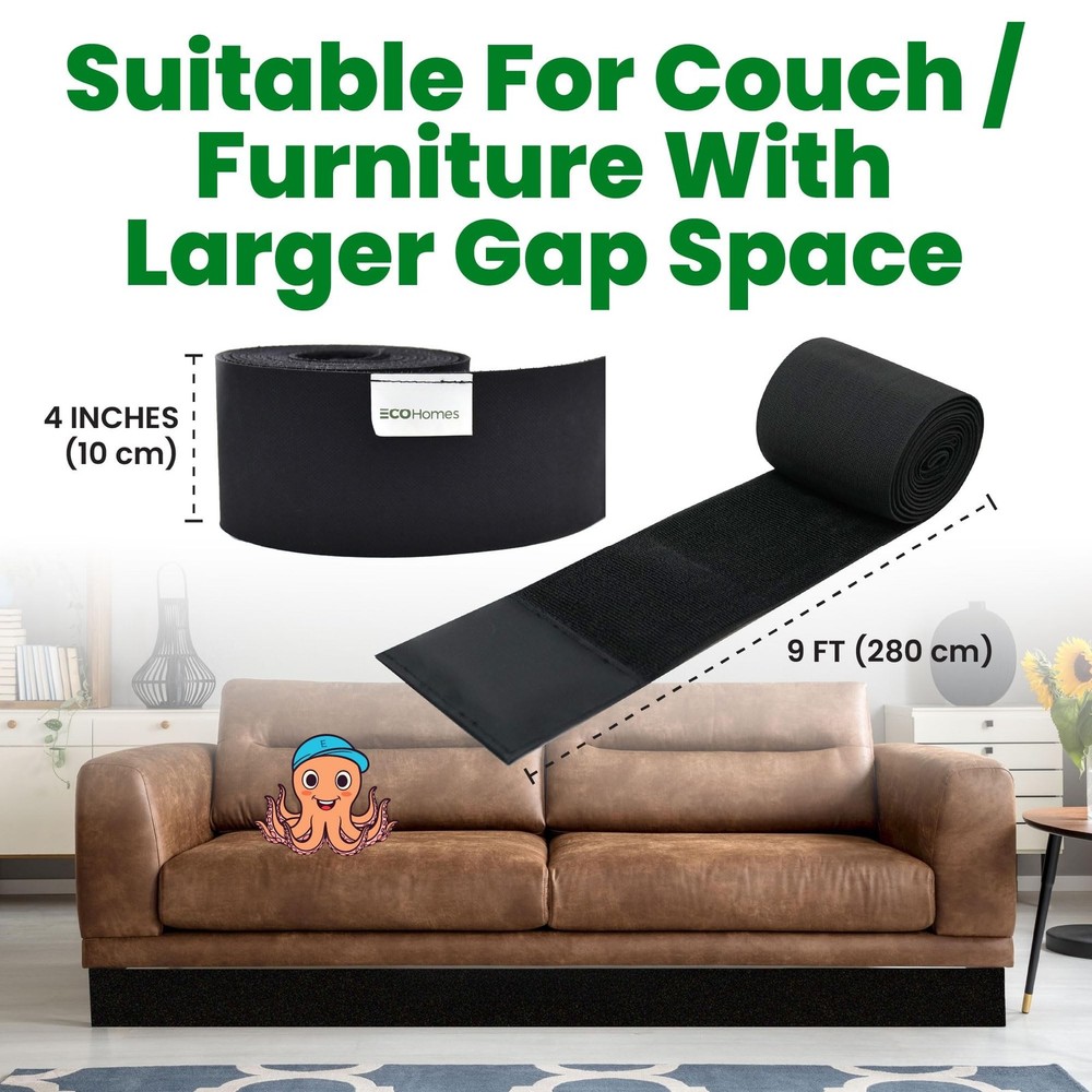 ECOHomes Under Couch Guards Toy Blocker - Elastic Strap Barrier for Under Sof...