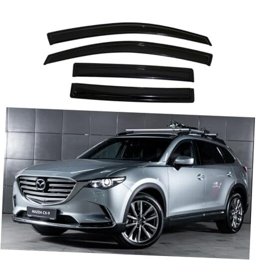 Original 4pcs Vent Window Wind Deflector Compatible For Mazda CX9 2007-2015