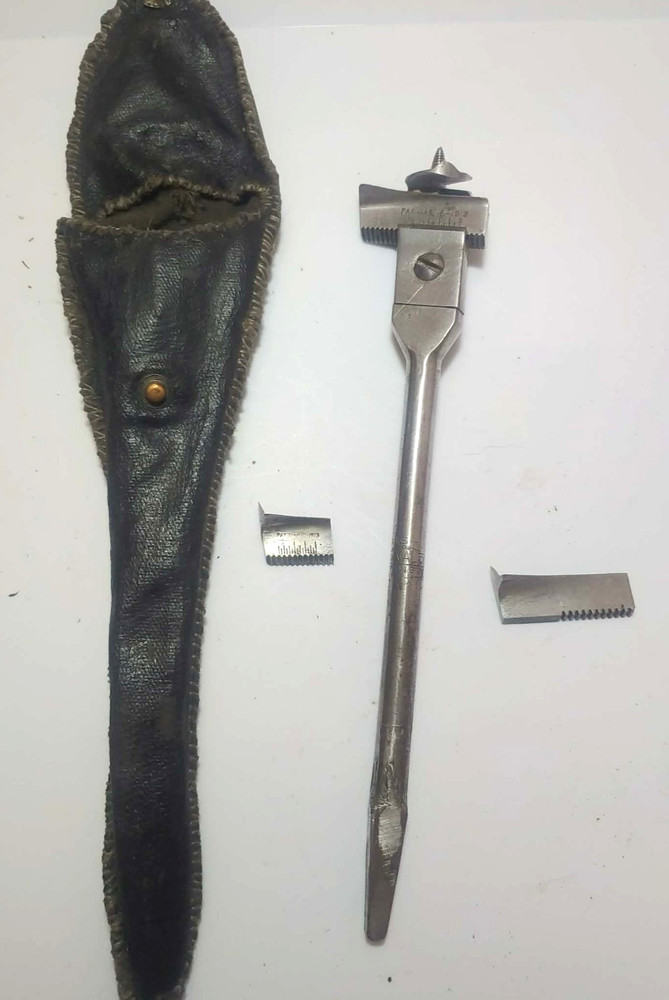 wright expansive adjustable bit for brace patent 1913 antique