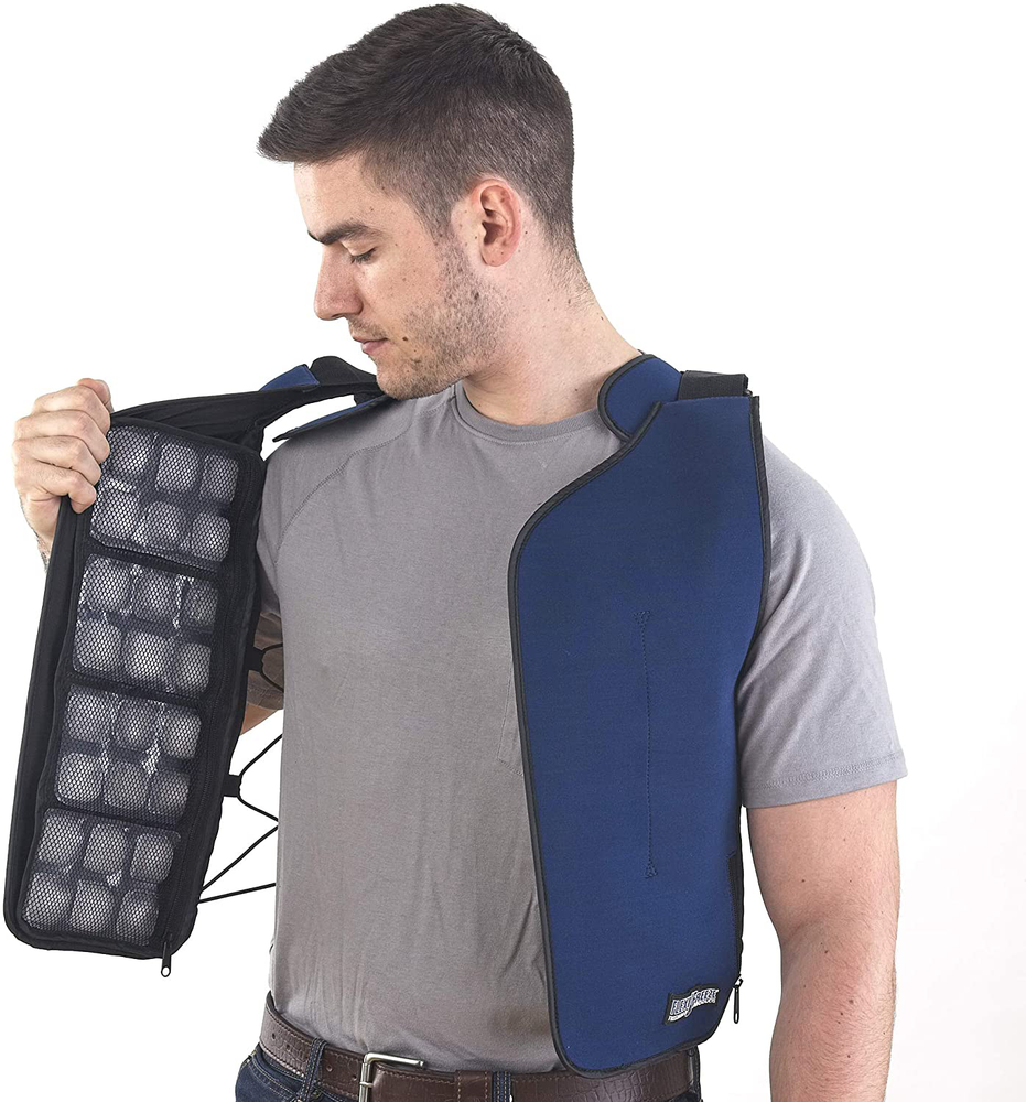 FlexiFreeze Ice Vest Replacement Panels, Black