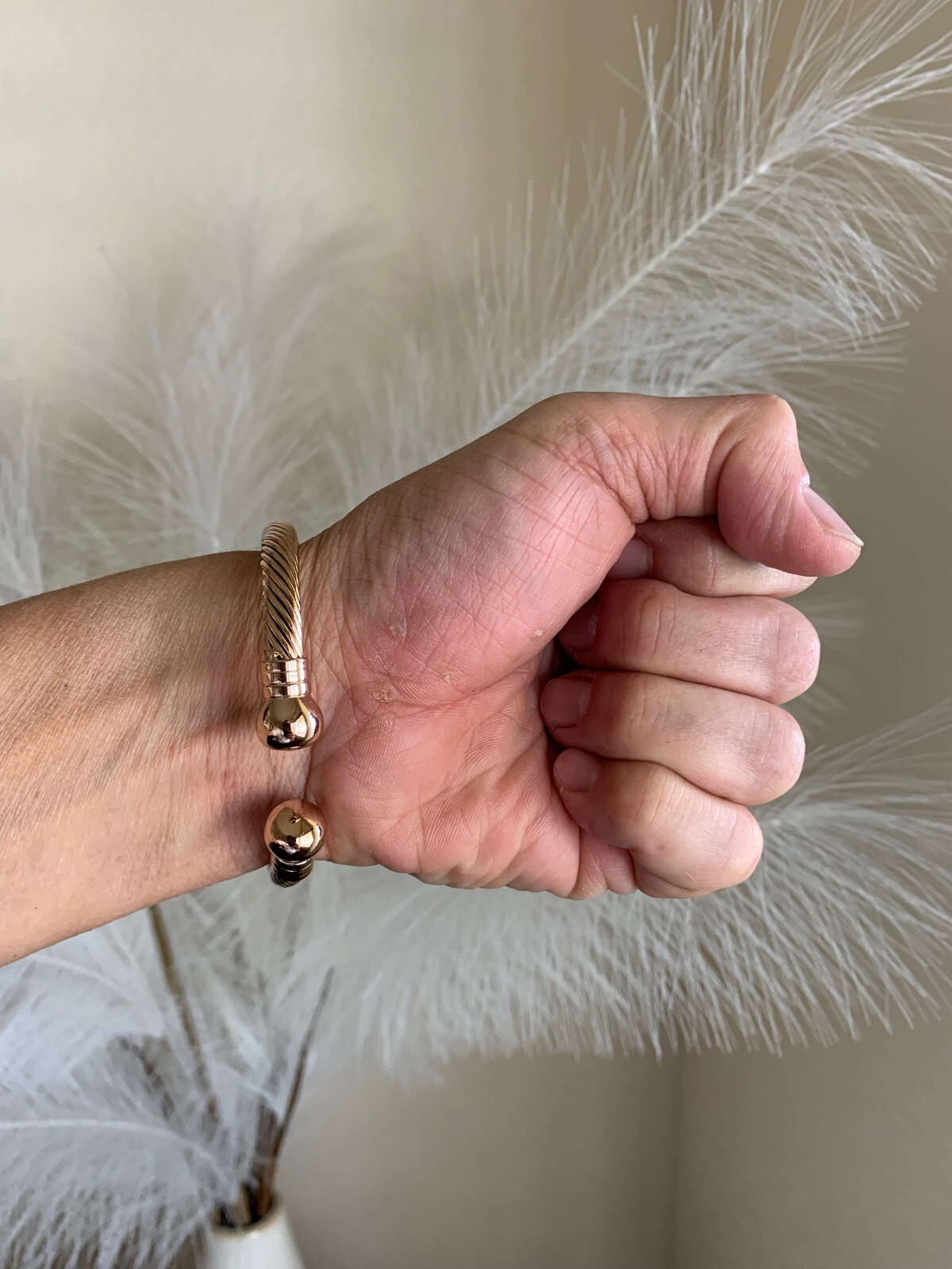 Copper Pure Copper Magnetic Bangle Energy Power Balance Pain Relief Men Women RX