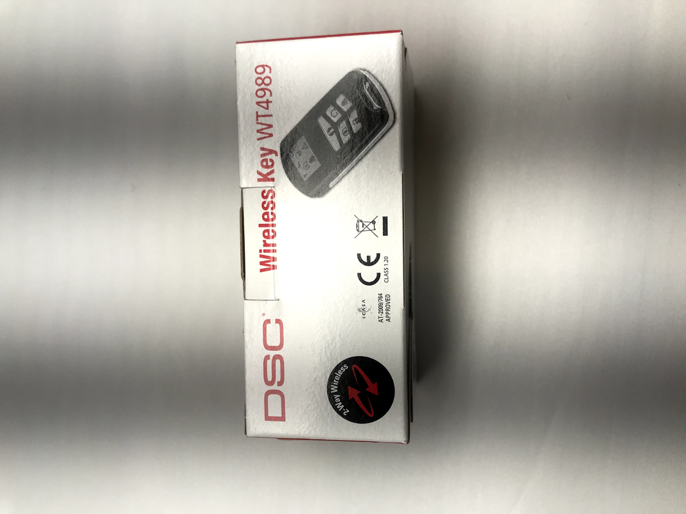 DSC WT4989 4 Button Wireless Backlit Security Key Fob With Icon Display
