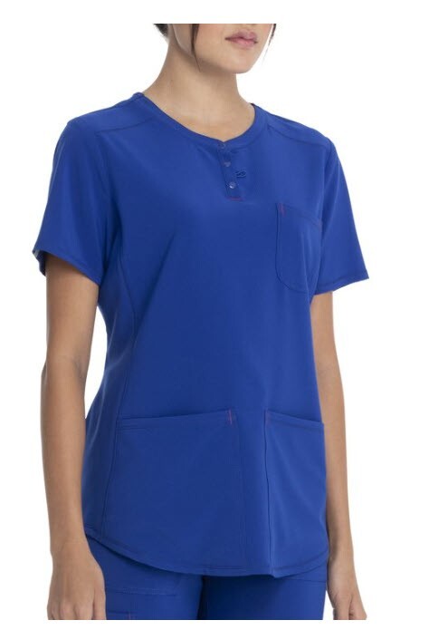 Scrubstar Women's Supreme Stretch V-Neck Placket Scrub Top WM01T902 LARGE