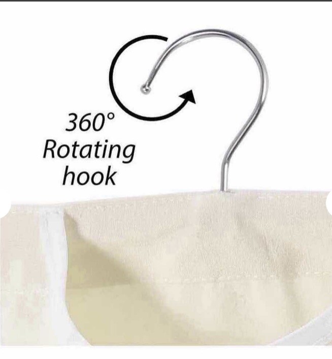 CANVAS CLOTHESPIN BAG W ROTATING HANGING HOOK 15”x11” HOLDS 100 CLOTHESPINS