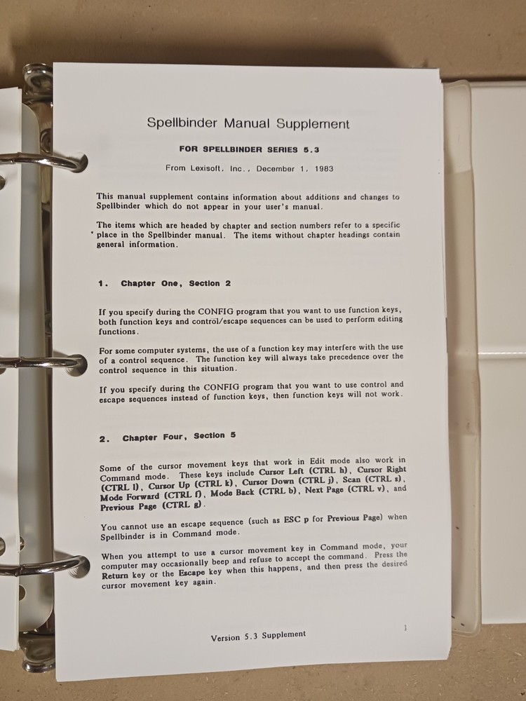 Lexisoft SpellBinder Word Processing & Office Management System (No Software)