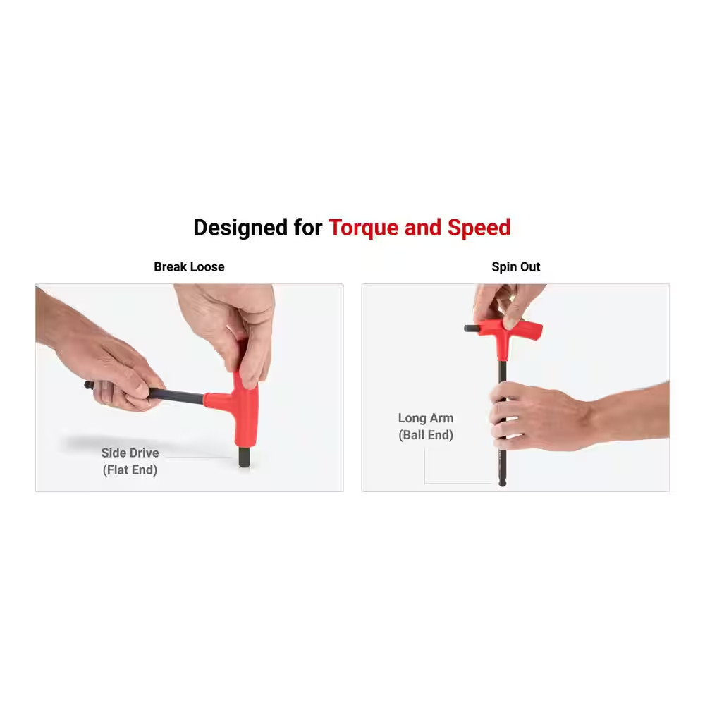 5/64 In. Ball End Hex T-Handle Key