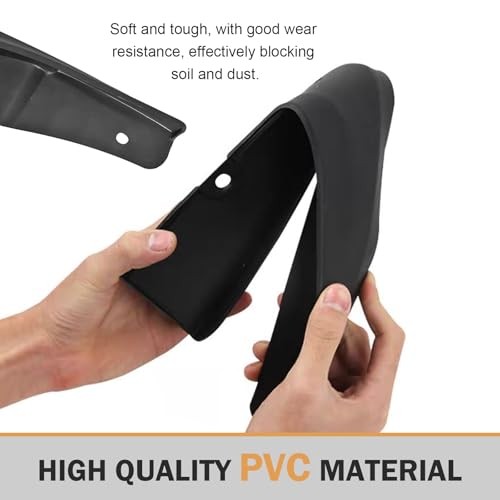 2PCS Car Mud Flaps, Scratch-Resistant & Impact-Resistant PVC Splash Guards,