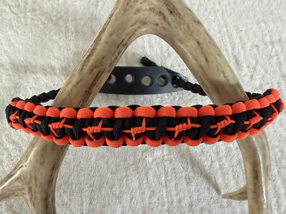 Orange And Black Bow Wrist Sling