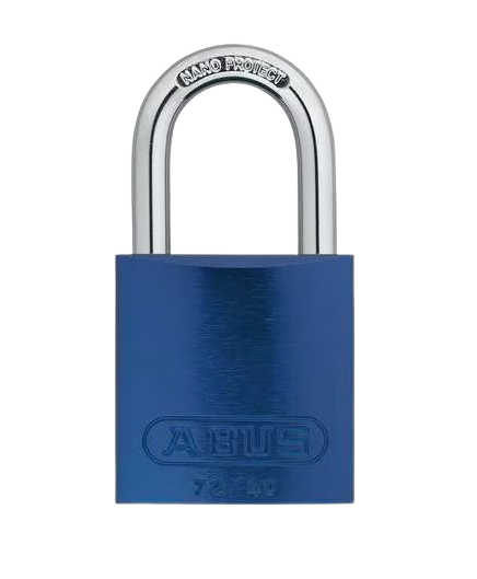 NEW ABUS 72/40 KD BLUE LOCKOUT PADLOCK WITH 1 KEY