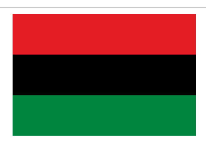 Pan African American Tri-color Flag