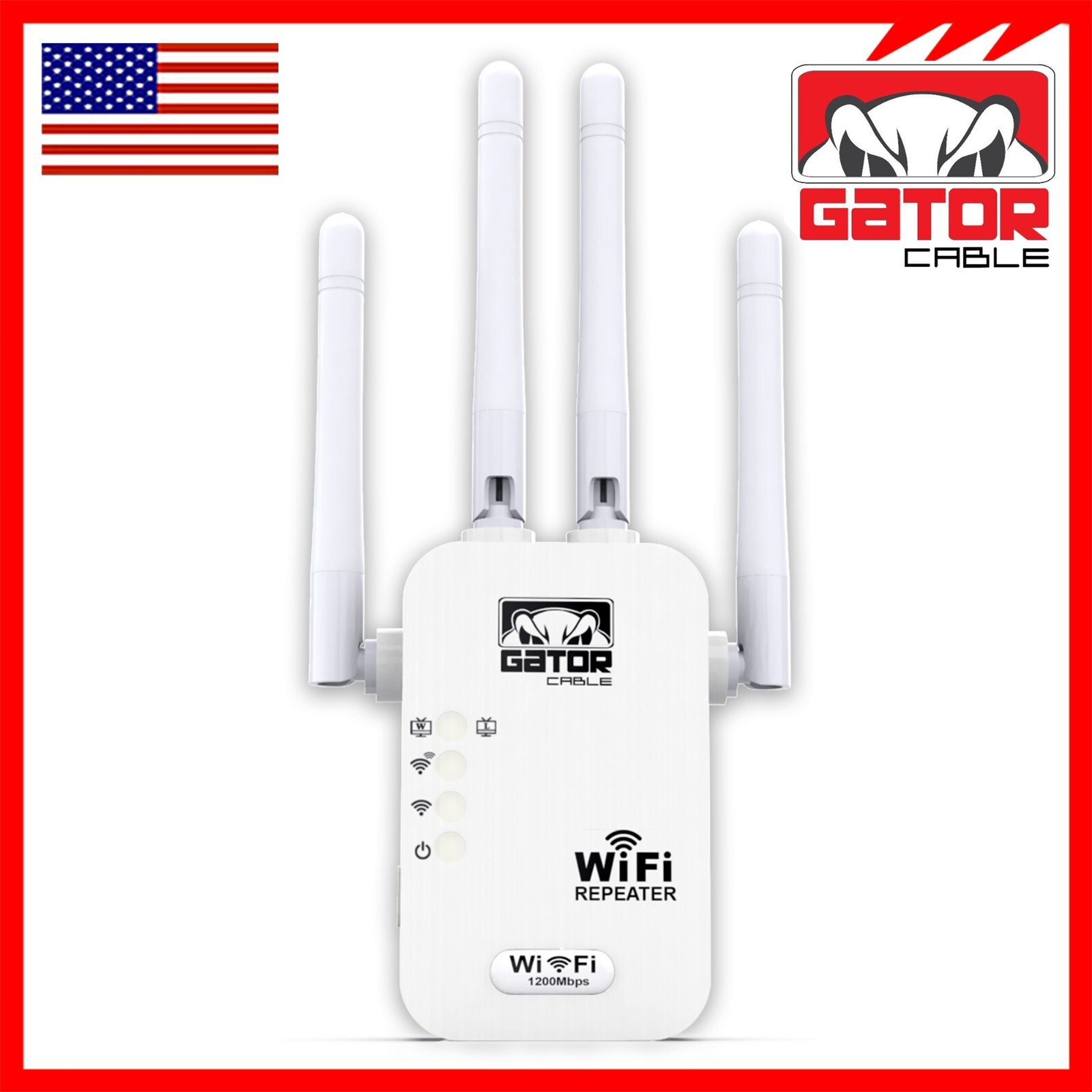 WiFi Range Extender Repeater Wireless Amplifier Router Signal Booster 1200Mbps