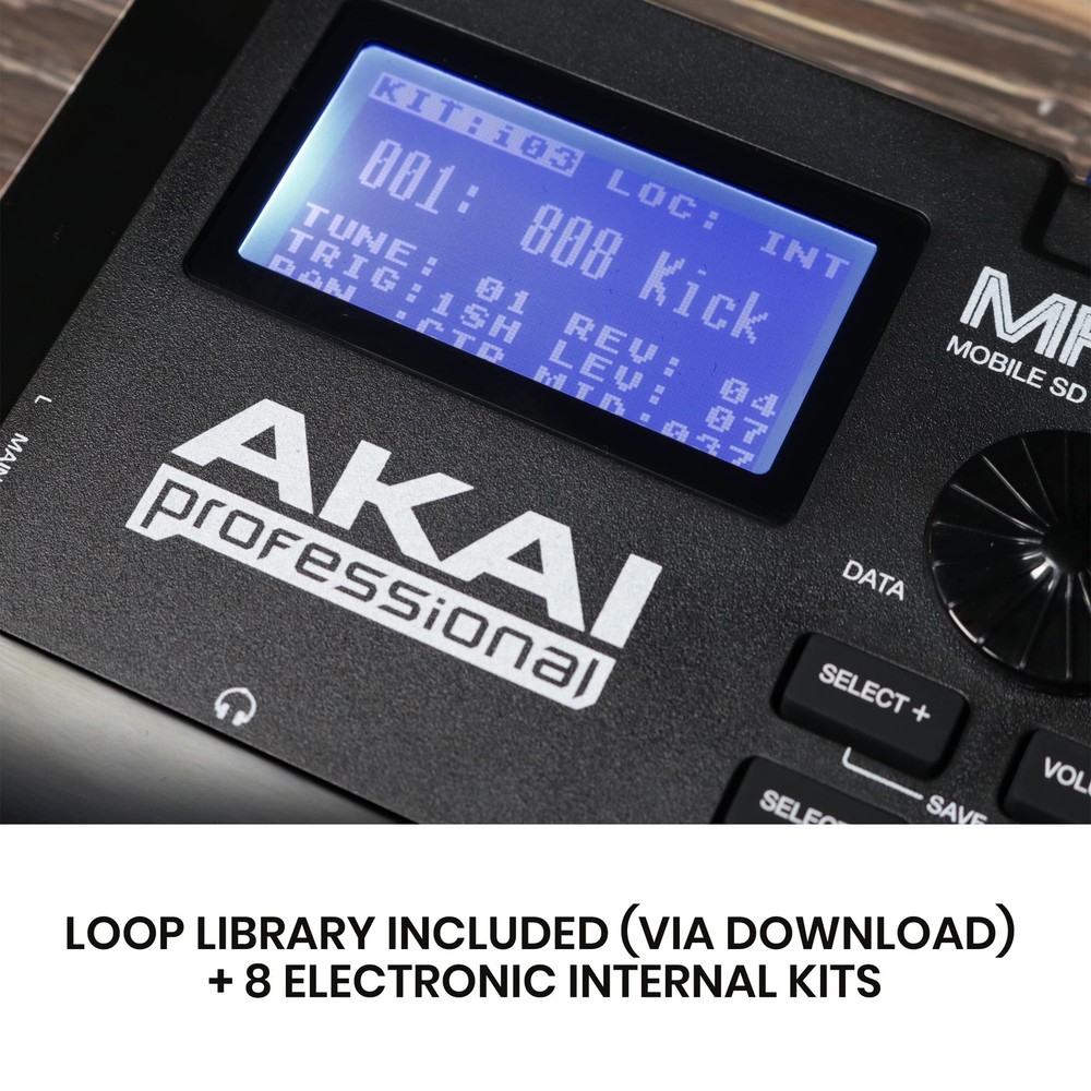 Akai Professional Mpx8 Mobile Audio Midi Controller With 8 Pads Sample Player