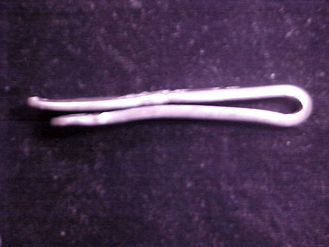 White Orchid Community Tie Clasp