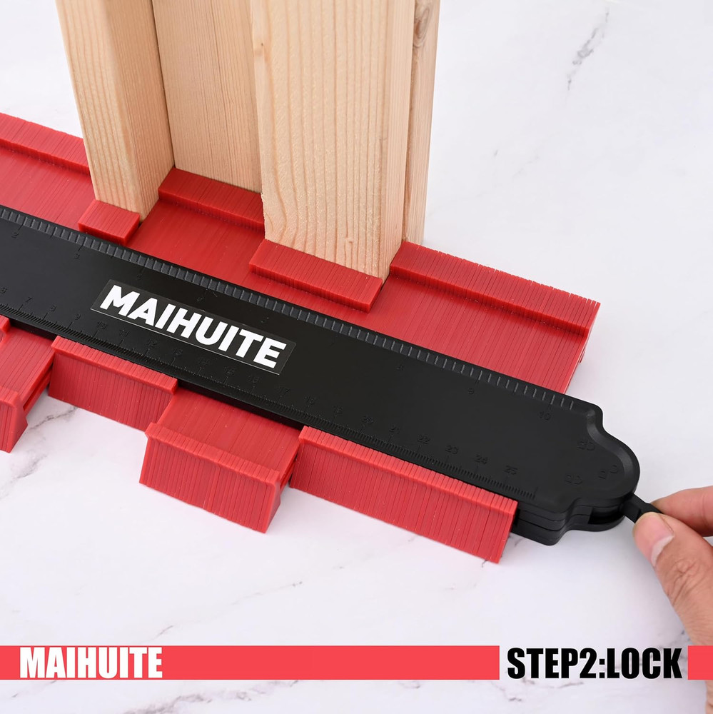 10" Contour Duplication Gauge，Adjustable Lock ，Precisely Copy Irregular Shape...