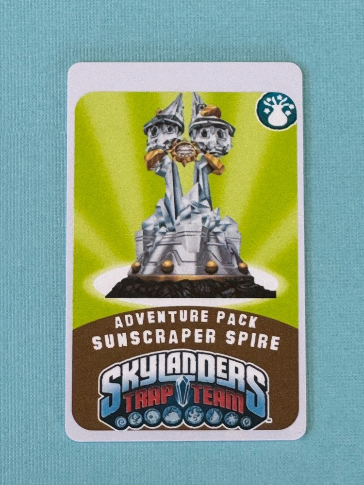 Skylanders Trap Team Light Element Expansion Sunscraper Spire NFC Card