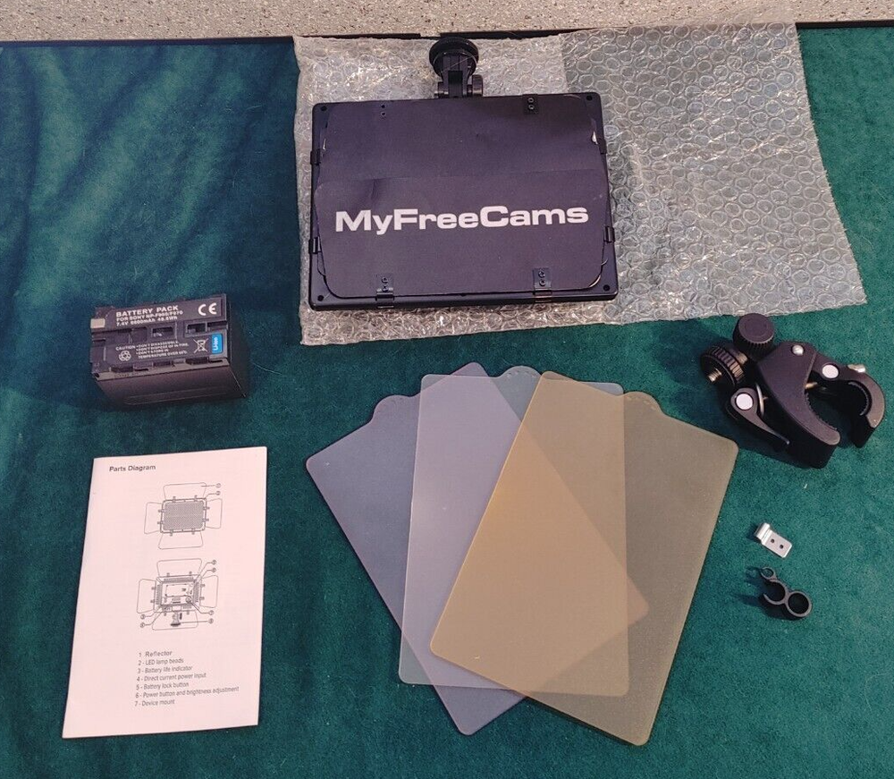 MFC PRO CAM LED LIGHT, WORKS, ADJUSTABLE