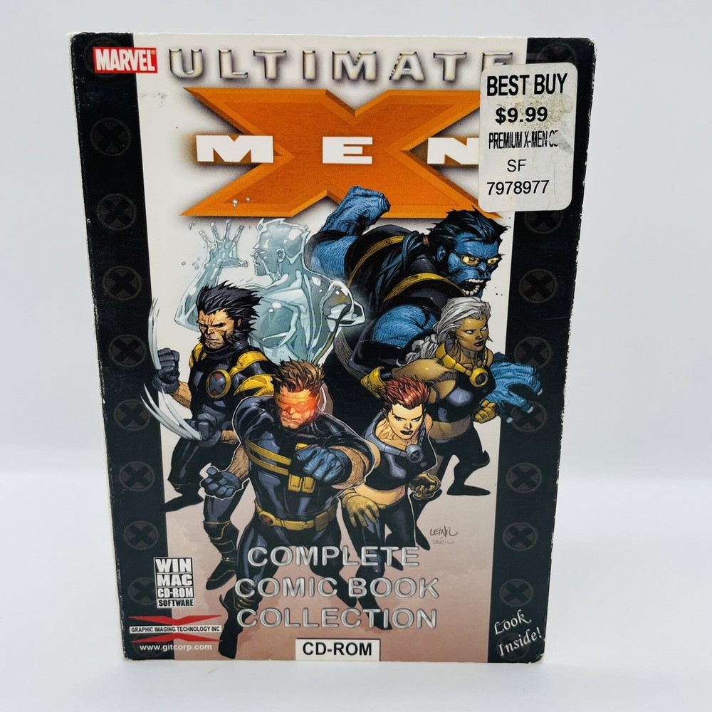 Marvel Comics Ultimate X-Men Complete Comic Book Collection CD-ROM Mac Windows