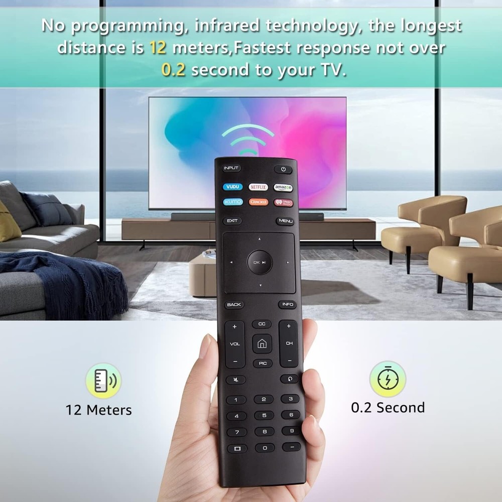 Vizio XRT136 Remote for E60-E3 E65-E0 E65-E1 E65-E3 M70-E3
