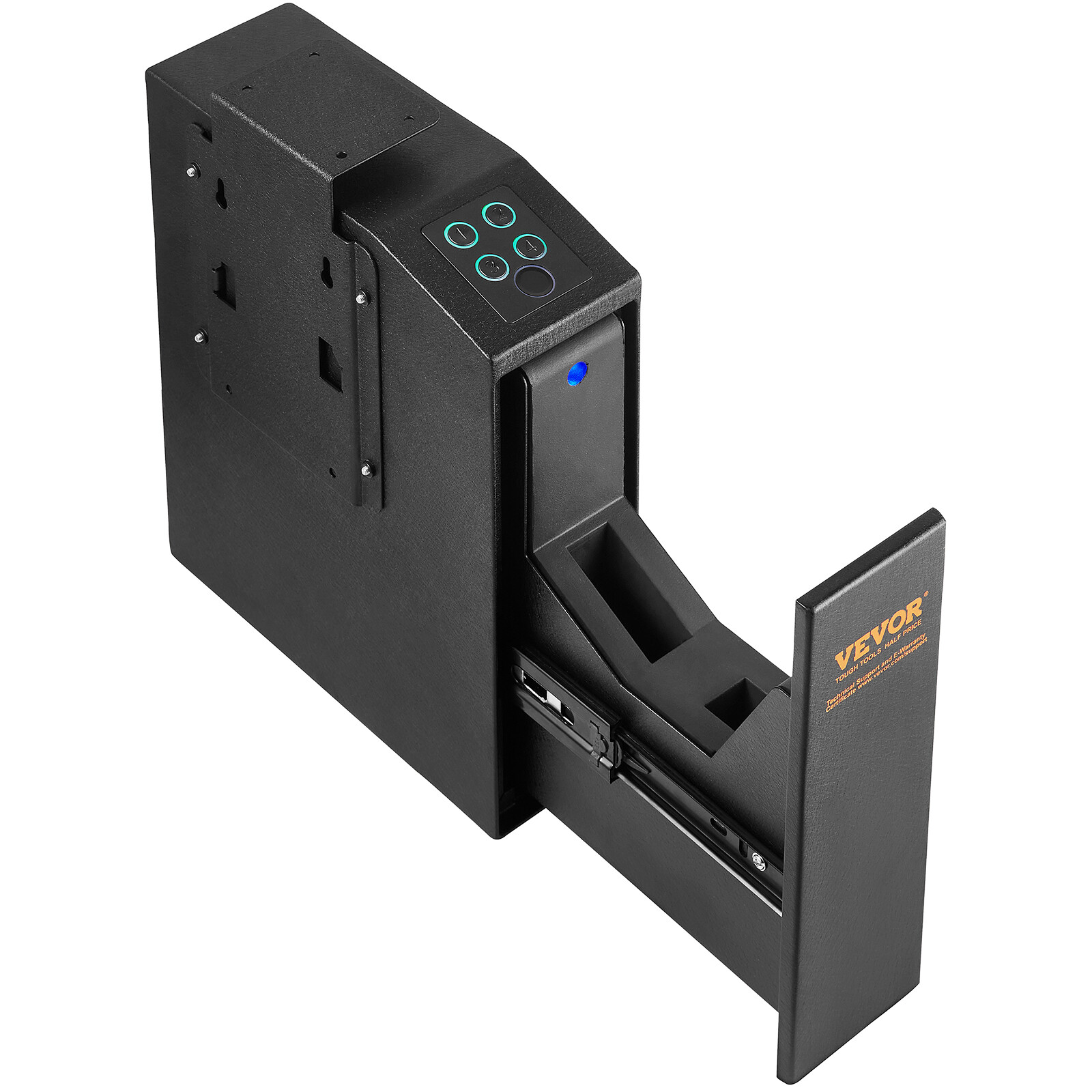 VEVOR Mounted Gun Safe for Pistols Biometric Gun Safe 3 Access Ways 1 Pistol