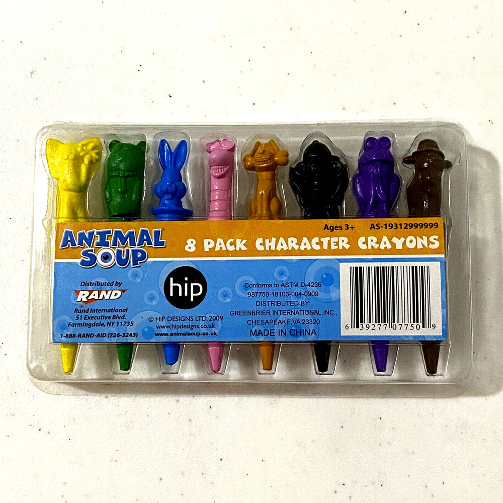 Animal Soup Character Crayons 8 Pack