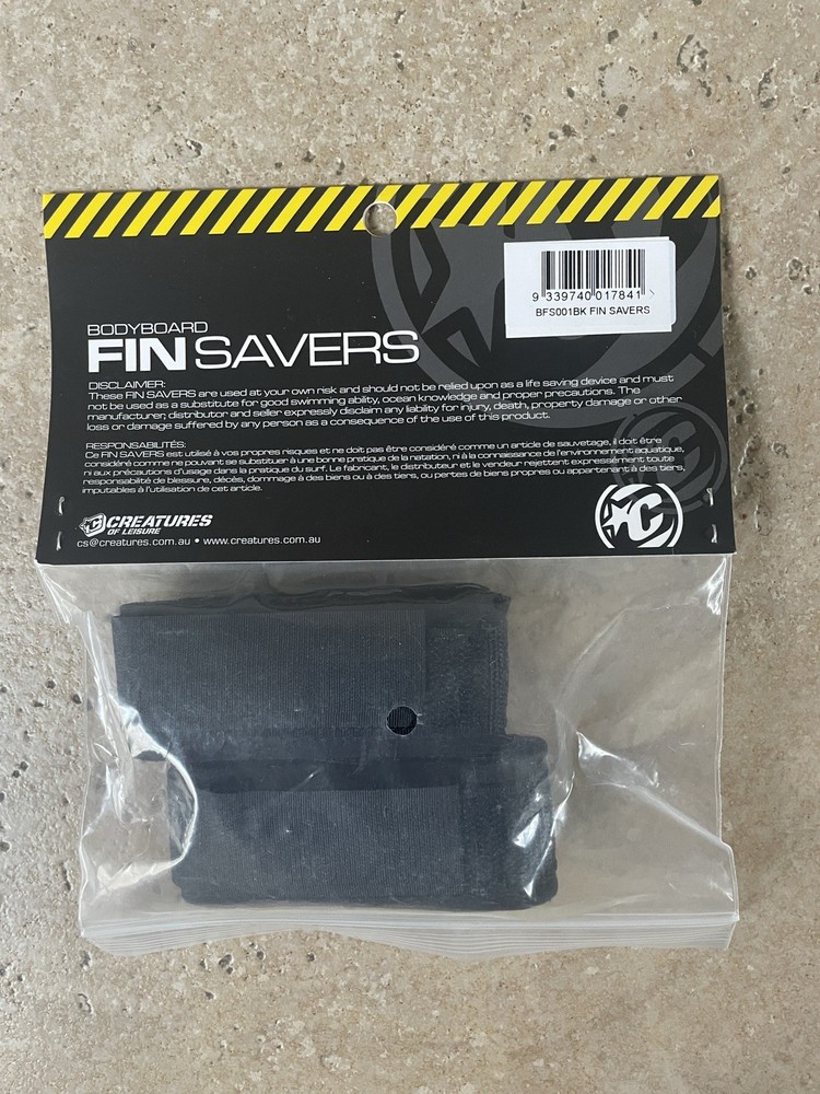 Fin savers Creatures-Bodyboarding-Black NIP