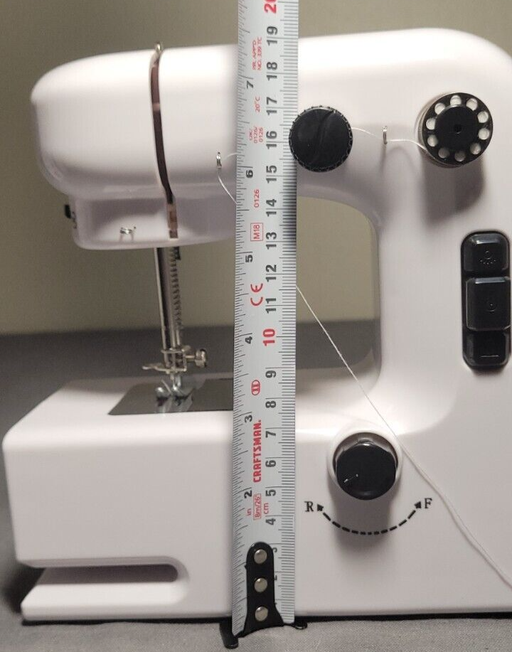 Mini Sewing Machine for Beginners, Two Speed Adjustment with Lights, Foot Pedals