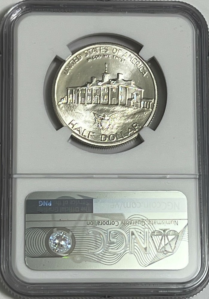 1982 D NGC MS68 SILVER GEORGE WASHINGTON COMMEMORATIVE HALF DOLLAR MINT STATE