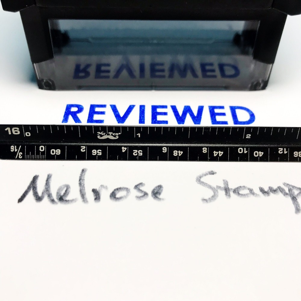 Reviewed Rubber Stamp Self Inking Blue Ink Ideal 4913
