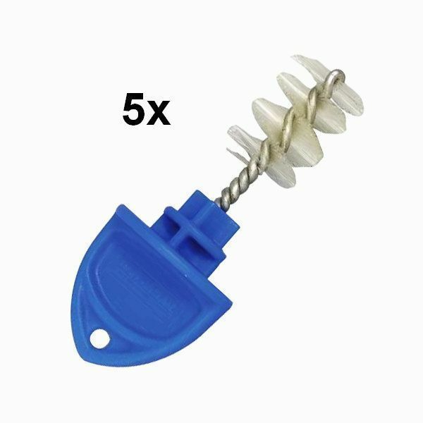 Kleen-Plug Draft Beer Faucet Cap & Brush - 5 Pack - Prevents Flies and Buildup