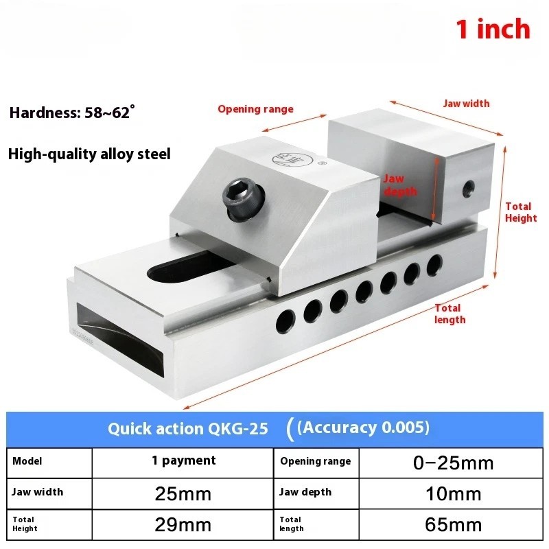 Flat Jaws High Precision QKG Right Angle Grinder Fast Moving Precision Vice-