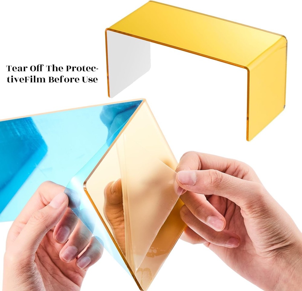 Multi-Size Acrylic Display Risers for Action Figures and Cupcake Showcases