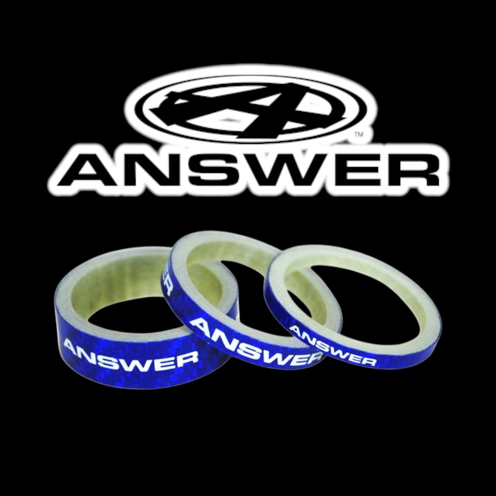 ANSWER BMX CARBON SPACERS 1" BLUE