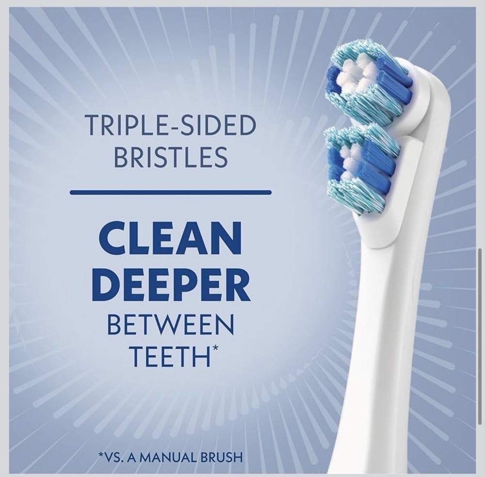 Spinbrush Smart Clean Battery Powered Toothbrush, Soft, Midnight Blue
