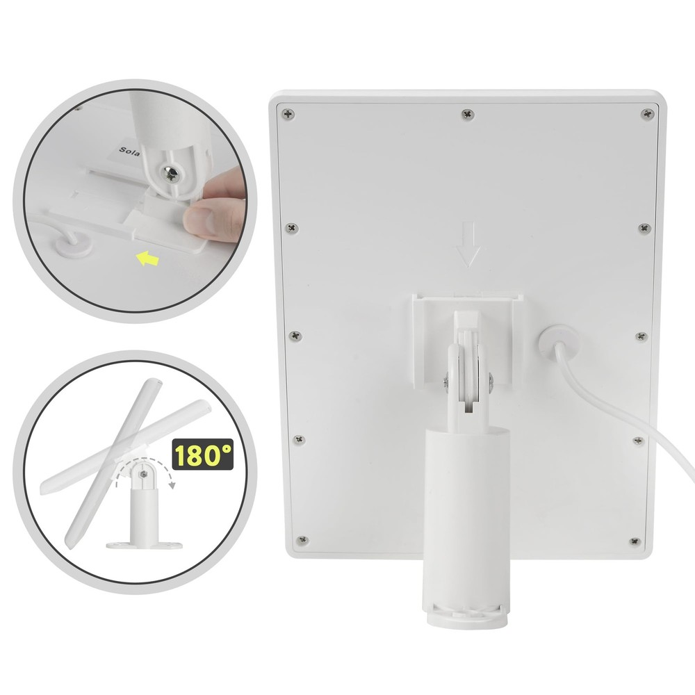 Ring Solar Panel(2nd Generation), 2-Pack 5W 5W--2Pack White(8.7inch)