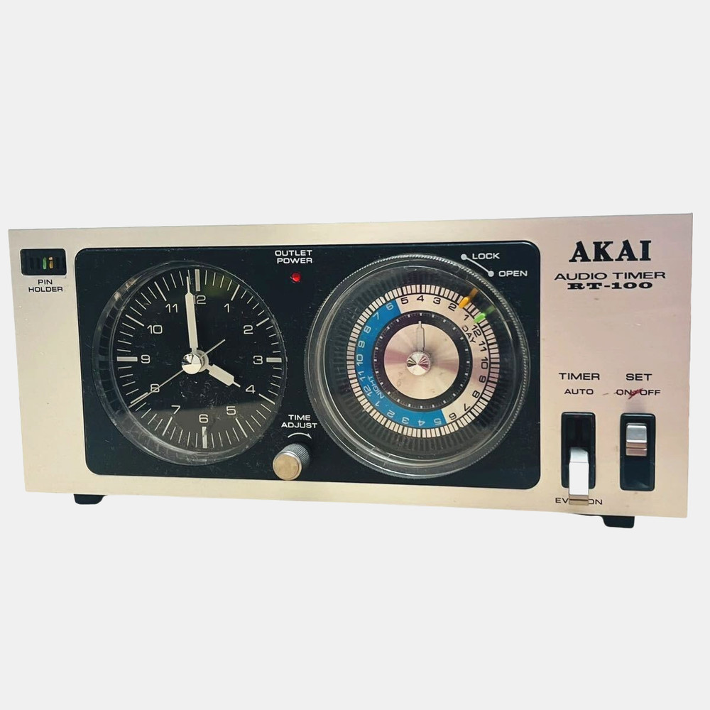 AKAI RT-100 Audio Timer Analog display 24-hour programmable timer Vintage