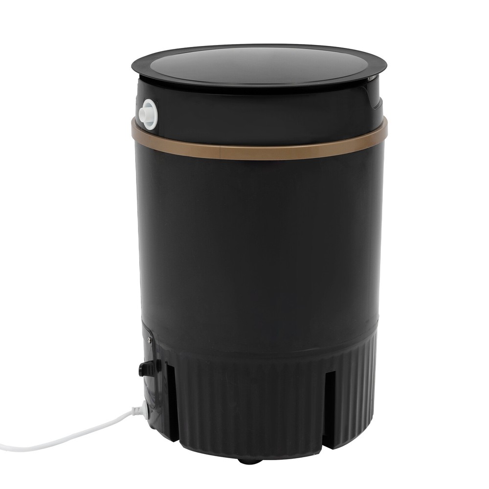 Portable Mini Washing Machine Washer with Drainage Basket Multi-Functional Black
