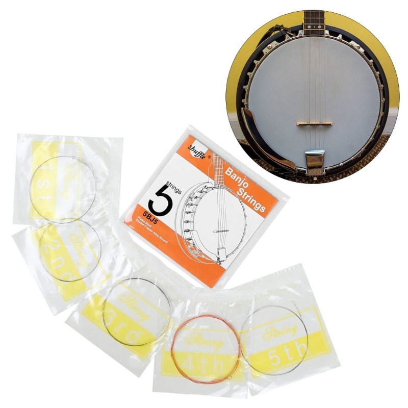 Professional 5 String Banjo Strings Musical Instrument Accessories Quick Install