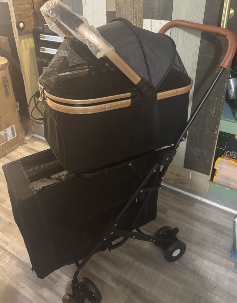 2 Tier Foldable And Separable Pet Stroller