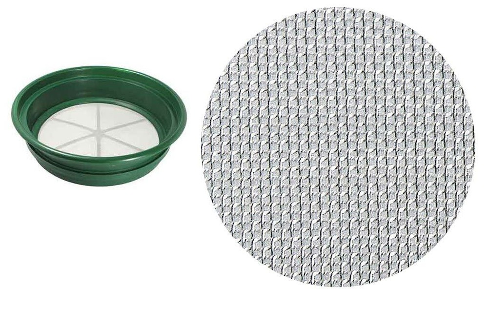 CLASSIFIER SIFTING PAN | 1/70" | STAINLESS STEEL SCREEN EARTH SIFTER STACKABLE