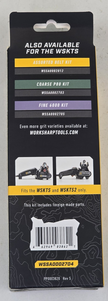 Work Sharp Knife &Tool Sharpener 6000 Grit Fine Replacement Belt Kit WSSA0002705
