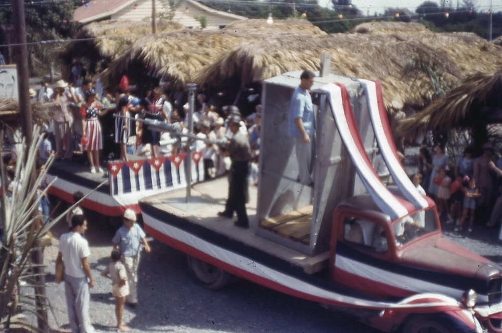1950s PRE-CASTRO CUBA  35 MM ELECTION  CELEBRATION  FLOAT  P4