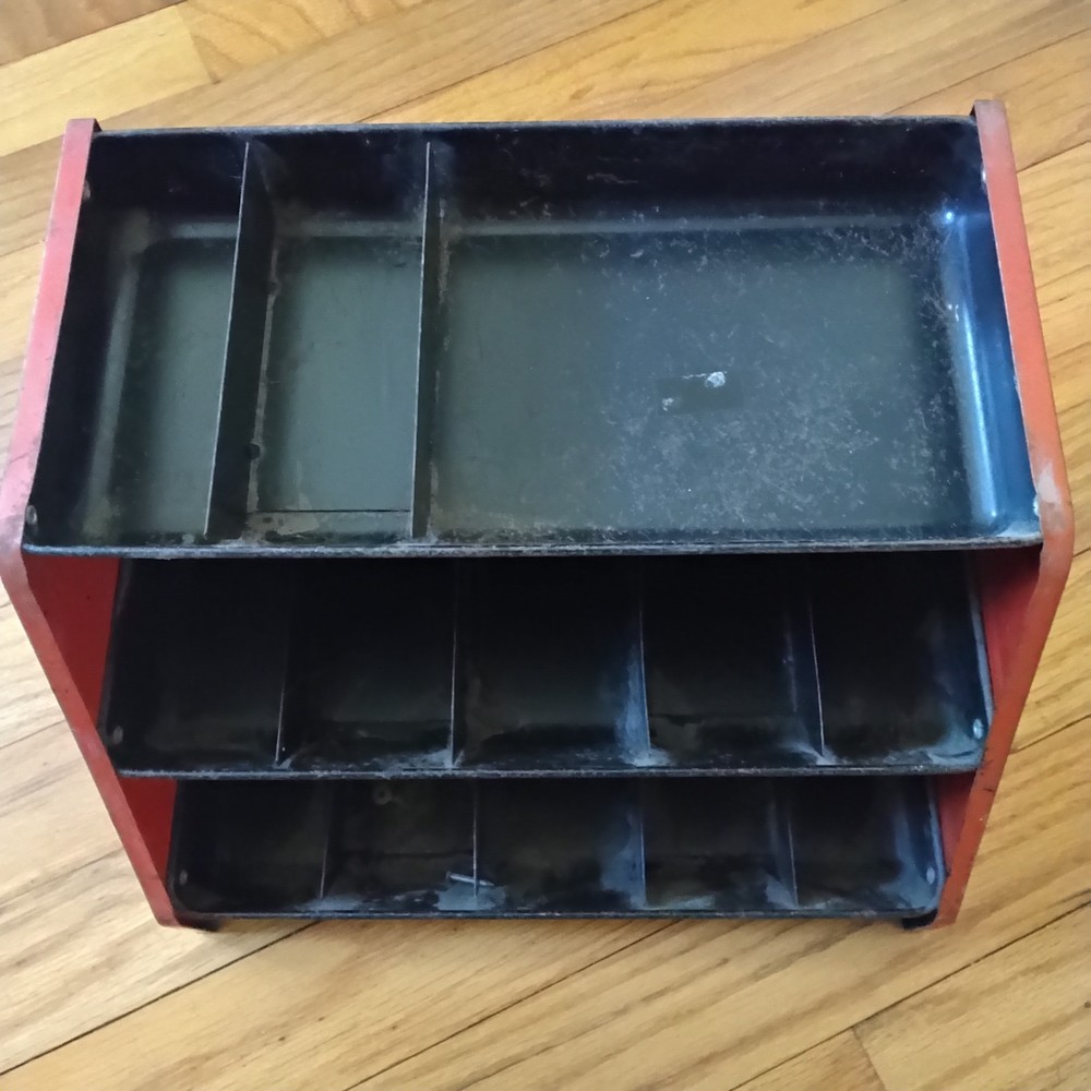 Vintage Wall Or Bench Hardware Organizer