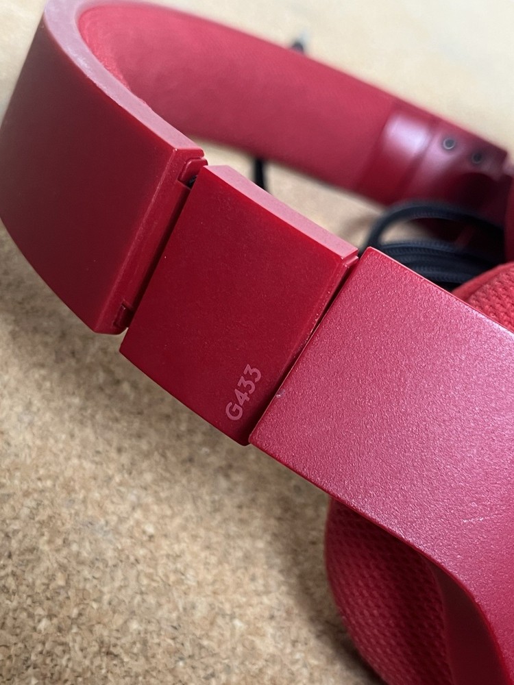 Logitech G433 Red Headband Headset And Cable Only