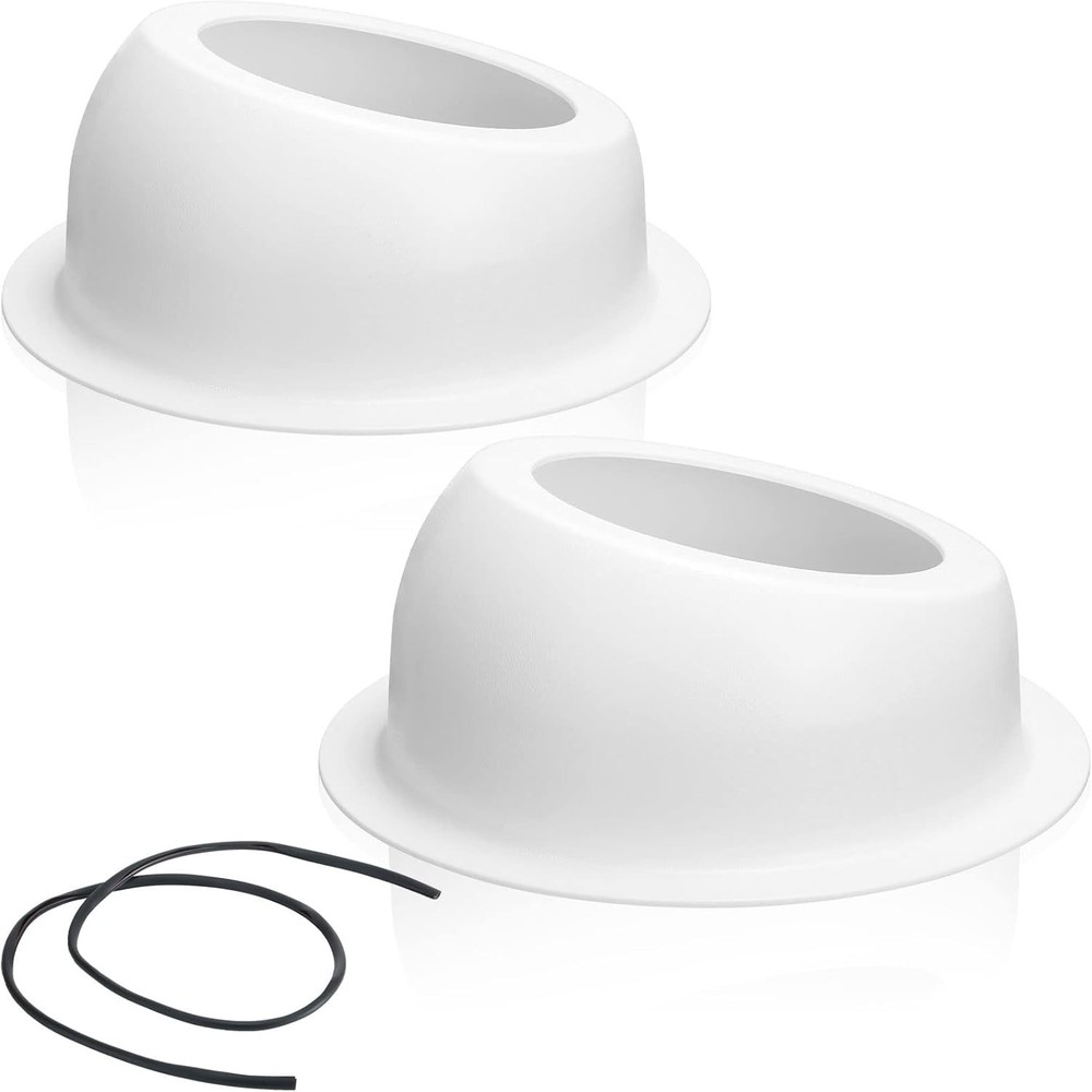 2 Pcs Universal Angled Speaker Enclosures Boxes Pods Surface Mount with Rubbe...