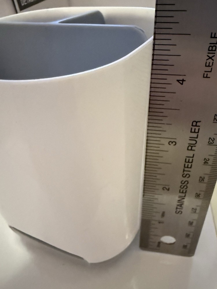 NEW Toothbrush Paste Holder Ventilated Plastic Detachable Base White Gray Dries