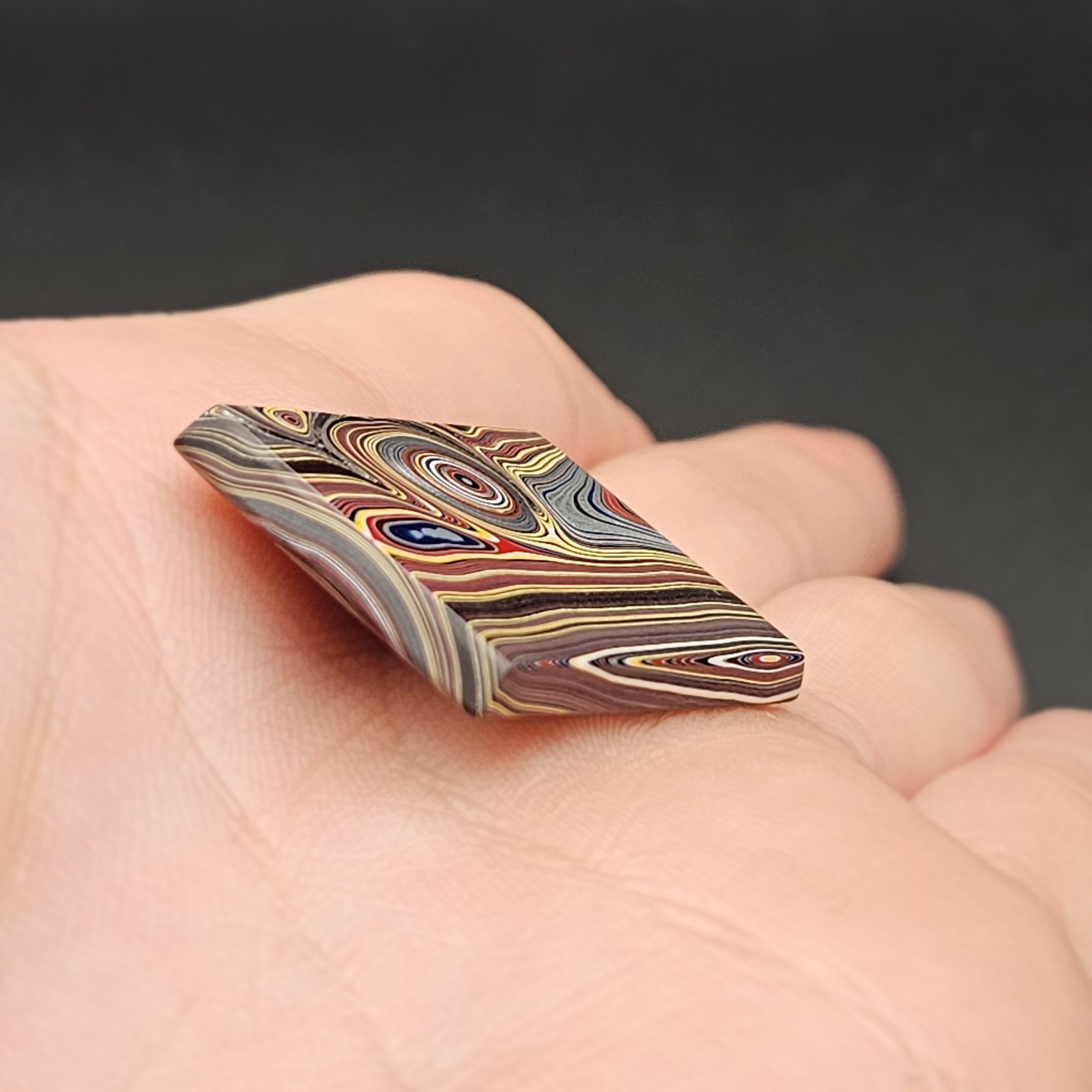 TOP SHELF VINTAGE(2000-2010) CORVETTE FORDITE DETROIT AGATE CABOCHON