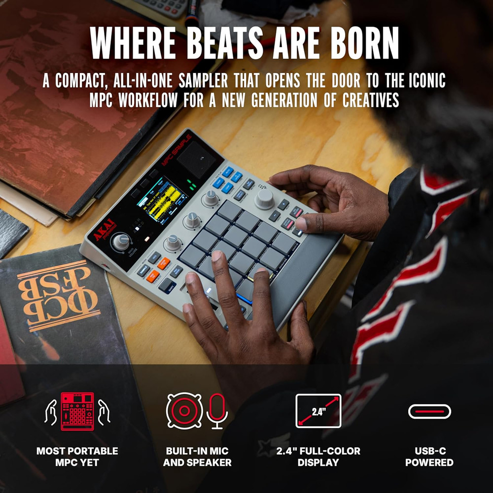 Akai Professional MPC Sample Standalone Portable Sampler, Sequencer and Effects