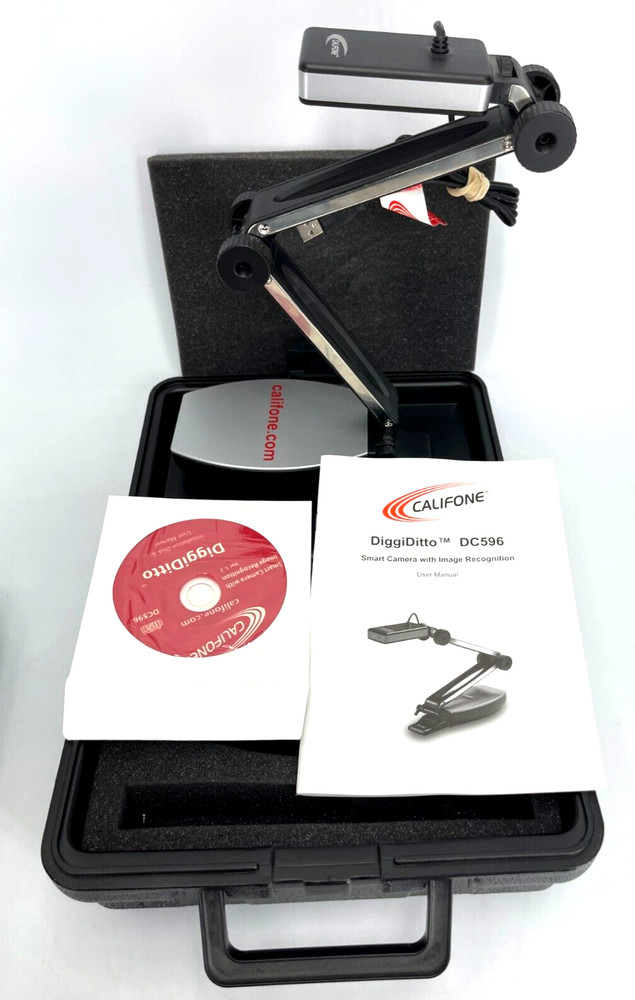 Califone DiggiDitto DC596 Document Smart Camera w/ Case / Manual / CD